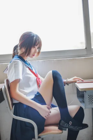 《VOL.02 制服写真集 同桌的水手服》｜疯猫ss · 41张写真