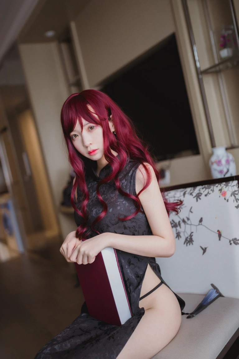 《VOL.03 黑丝写真集 旗袍》｜疯猫ss · 31张写真