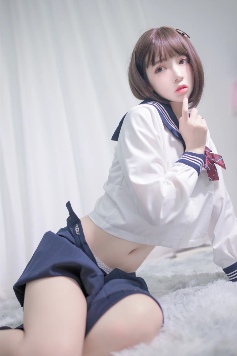 《居家jk》｜疯猫ss · 40张写真