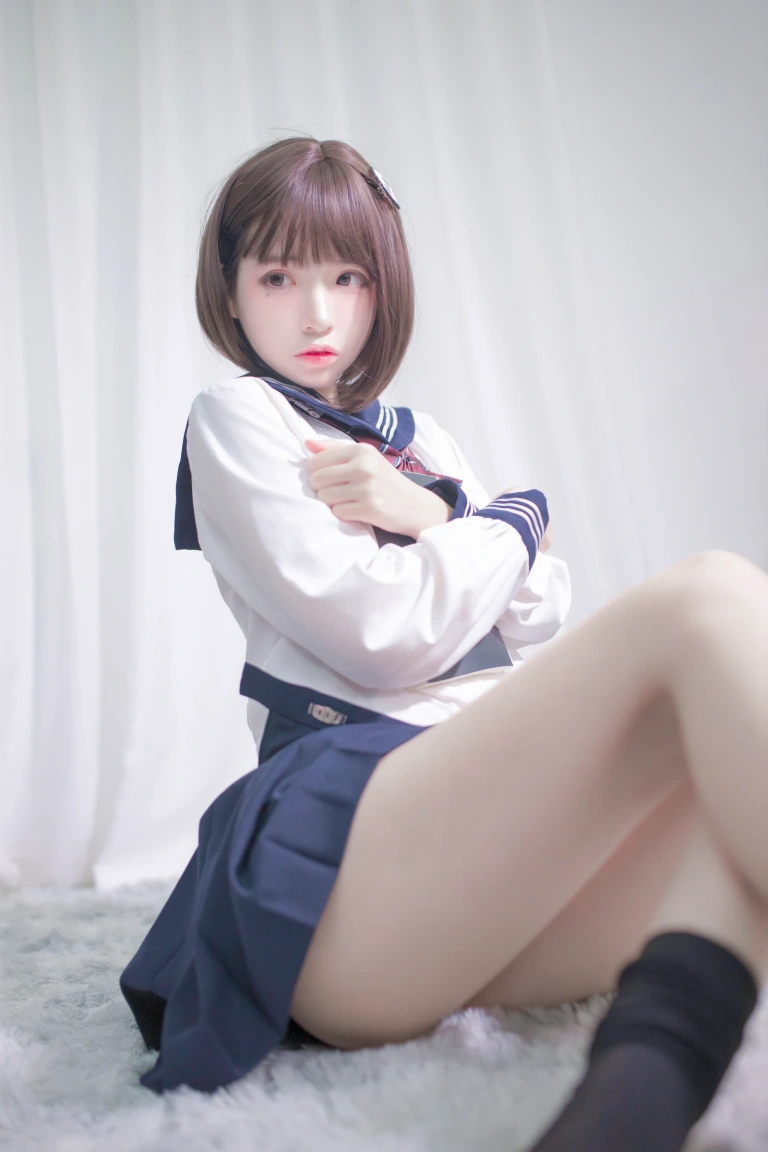 《居家jk》｜疯猫ss · 40张写真