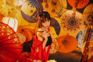 《红色羽衣》｜疯猫ss · 15张写真