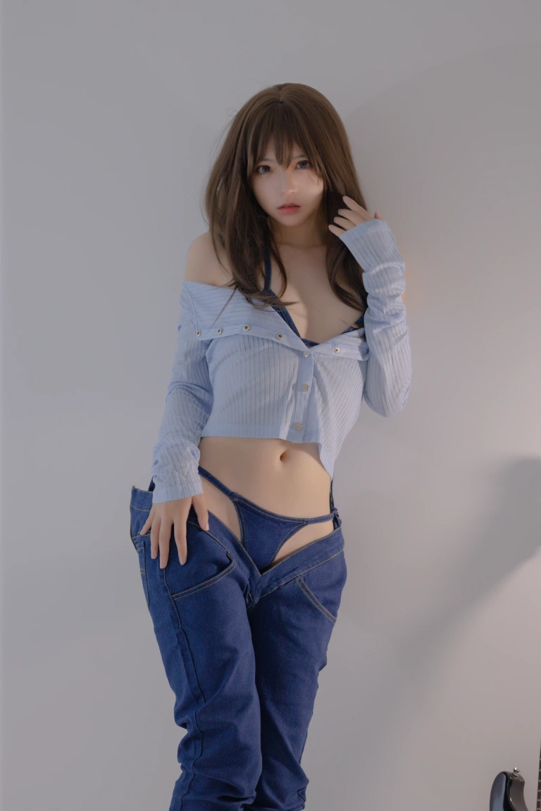 《2022 夏日限定A本 吉他妹妹 牛仔裤》｜疯猫ss · 20张写真