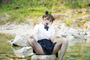 《小溪体操服死库水JK》｜Tina很妖孽呀 · 56张写真