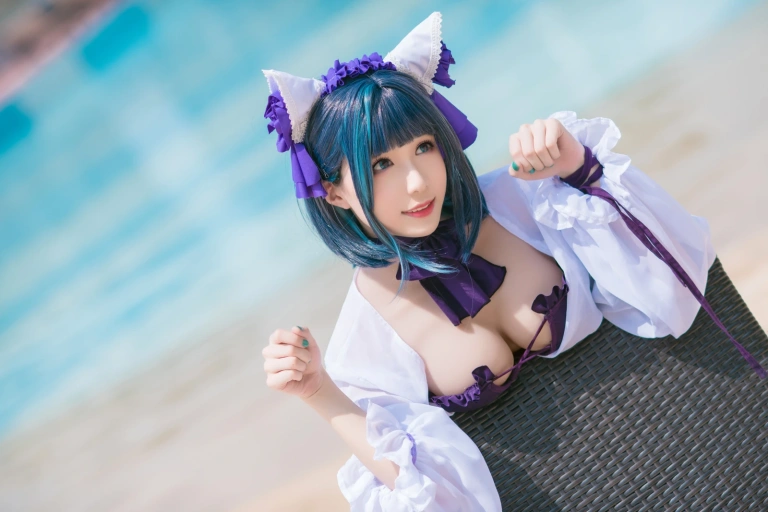 《碧蓝 柴郡泳装》｜Tomoyo酱 · 18张写真