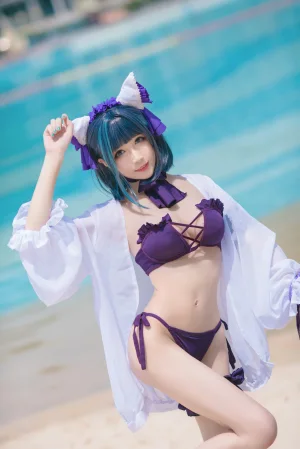 《碧蓝 柴郡泳装》｜Tomoyo酱 · 18张写真