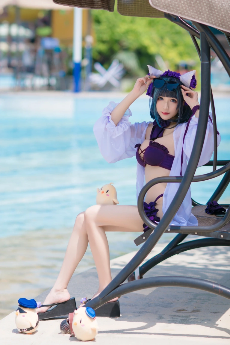 《碧蓝 柴郡泳装》｜Tomoyo酱 · 18张写真