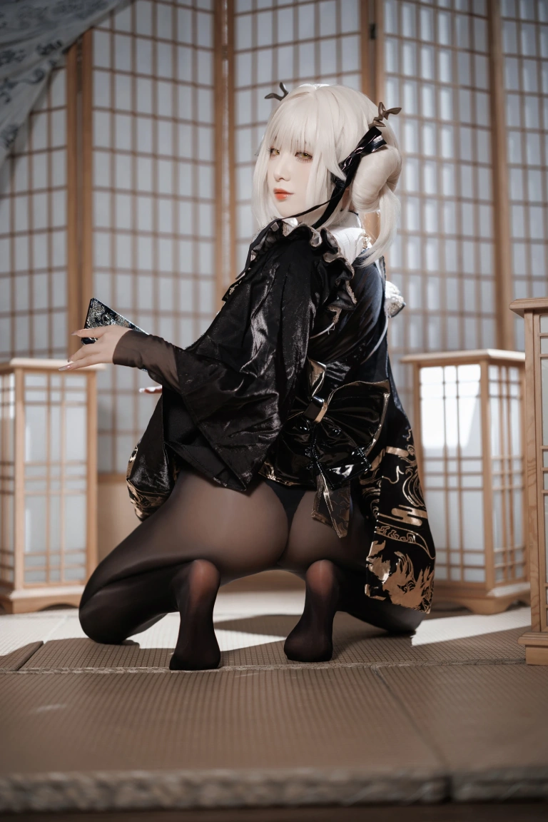 《NIKKE 白兔布兰儿 和服》｜封疆疆v · 40张写真