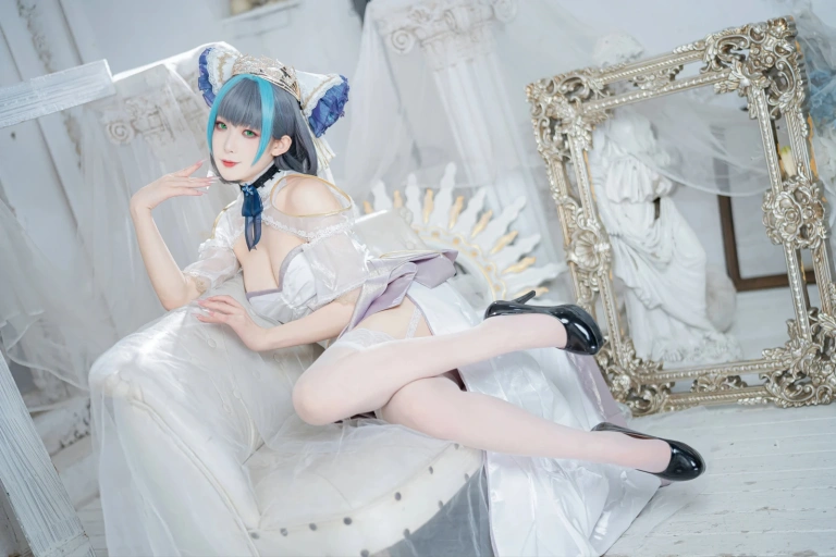 《碧蓝航线 柴郡誓约礼服》｜封疆疆v · 18张写真