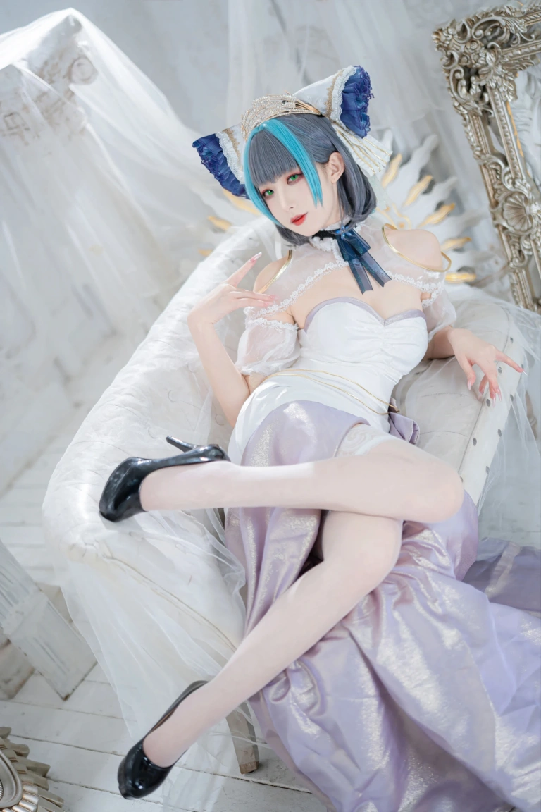 《碧蓝航线 柴郡誓约礼服》｜封疆疆v · 18张写真