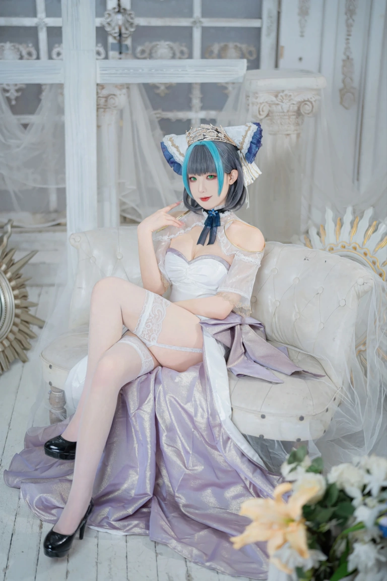 《碧蓝航线 柴郡誓约礼服》｜封疆疆v · 18张写真