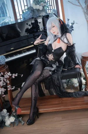 《原神 申鹤同人黑婚纱》｜封疆疆v · 20张写真