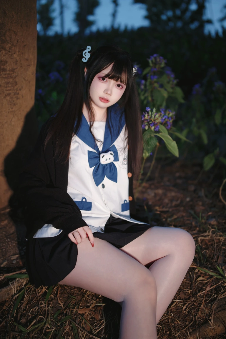 《桑梓双马尾jk》｜洛桑w伊梓 · 38张写真