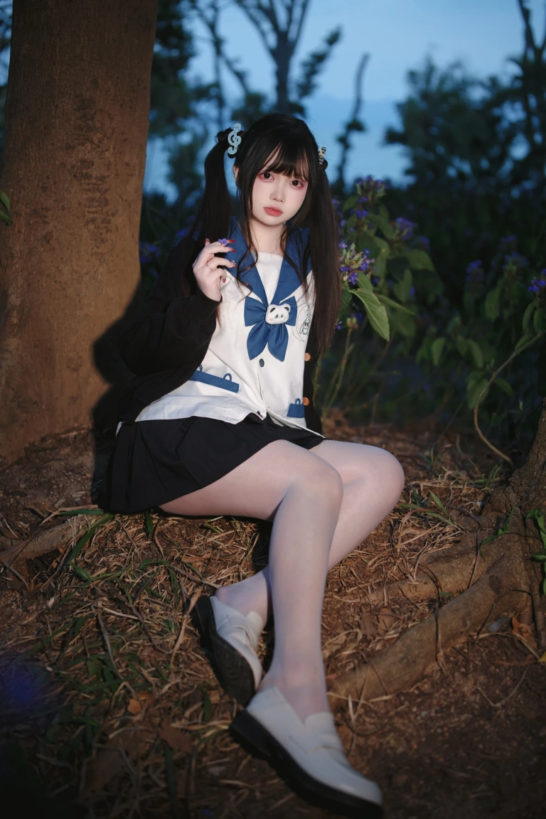 《桑梓双马尾jk》｜洛桑w伊梓 · 38张写真