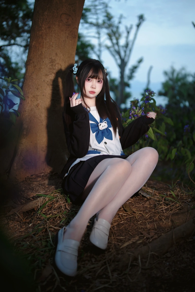 《桑梓双马尾jk》｜洛桑w伊梓 · 38张写真