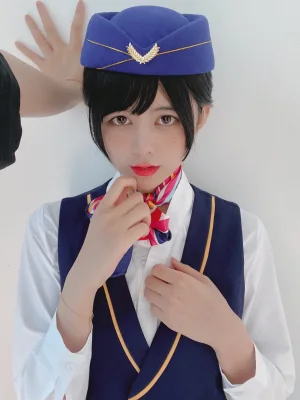《VOL.19 空姐肉丝》｜眼酱大魔王w · 28张写真