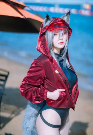 《明日方舟 轻风 LB01 红》｜w百合欧皇子w · 12张写真
