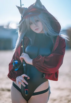 《明日方舟 轻风 LB01 红》｜w百合欧皇子w · 12张写真