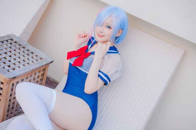 《Patreon 蕾姆泳装》｜幼愛Youmeko · 18张写真