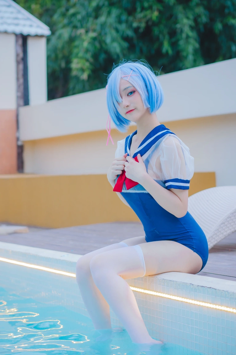 《Patreon 蕾姆泳装》｜幼愛Youmeko · 18张写真