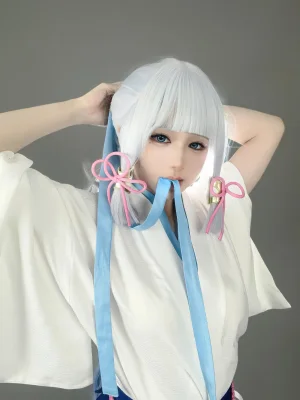 《原神 神里绫华》｜幼愛Youmeko · 47张写真