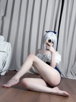 《蔚蓝档案 月雪宫子》｜幼愛Youmeko · 35张写真
